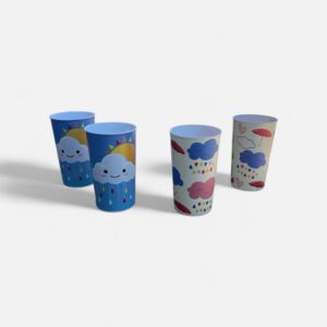 VASO PLAST S/ TAPA NUBES 600ML