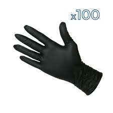 GUANTES DE NITRILO X 100 UNID   (TALLE: S,M,L, XL)