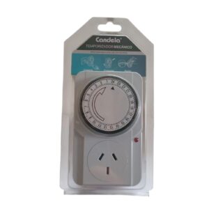 TEMPORIZADOR MECANICO 24HRS CON BOTON DE AJUSTE
