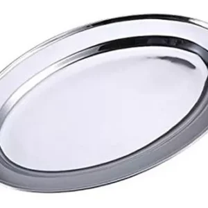 BANDEJA ACERO OVAL 25CM