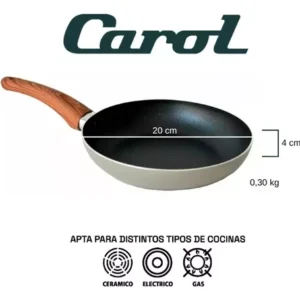 SARTEN TEF CAROL ARG M/SIMIL MAD 20CM