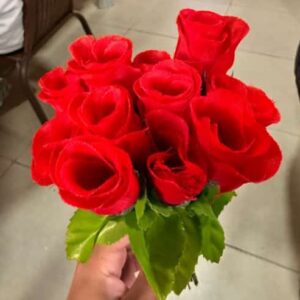 FLOR CAPULLO CON CELOFÁN X12