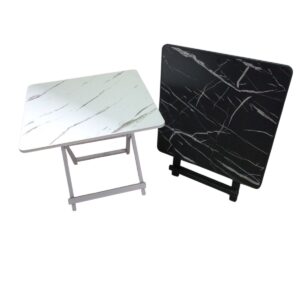 MESA MDF METAL CUAD 59X50-BLCO