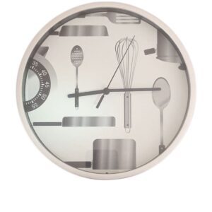 RELOJ PARED RED 22 DIS COCINA