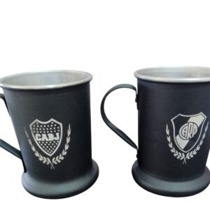 CHOPP ALUM NEGRO C/ SERIGRAFIA BJ & RP
