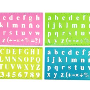 REGLA 22CM ABC STENCIL