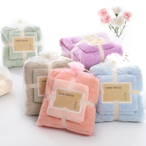 TOALLON+TOALLA EN BOLSA DE ORGANZA MICRF.