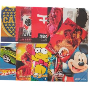 CARPETA C/ELASTICO PERSONAJES