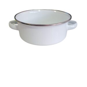 CAZUELA ENLOZADA BLANCA 14X5,2