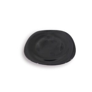 PLATO PLAYO CUADRADO NEGRO 24,1 CM