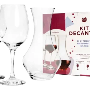EST 2 COPAS DEGUSTACION 490ML + DECANTER 950ML