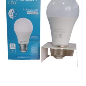 LAMPARA LED 12W FRIA FOTOCELULA
