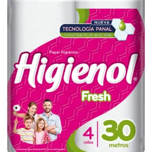 PAPEL HIG. HIGIENOL 4X30 MTS FRESH ALOE