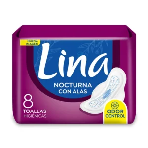 LINA NOCT TOALLA C/ ALAS X 8 UNID