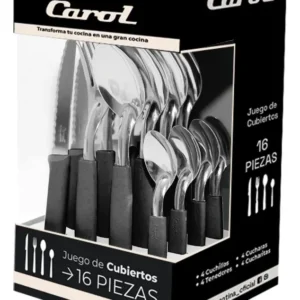 CUBIERTO SET X16 PZ CAJA -VISOR CAROL