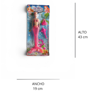 MUÑECA SIRENA CON ACCESORIO EN BLISTER