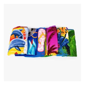 TOALLON BAÑO 100%POLYESTER 1,40X 0,70 DIF. DISEÑ
