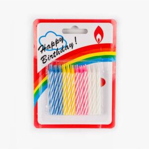 VELAS P.TORTA 5CM X24 SURT BLISTER