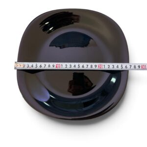 PLATO PLAYO CUADRADO NEGRO 26,5 CM