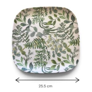 PLATO FIBRAN PLAYO CUAD  DECO 25X25 CM