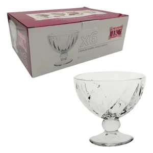 EST 6 COPAS VIDRIO HELADO TK 280CC