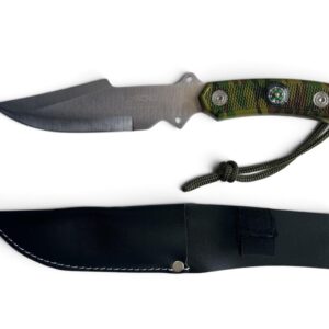CUCHILLO CAZA C/ BRÚJULA Y FUNDA