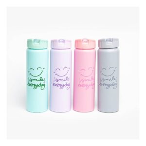 BOTELLA METALICA 600ML 21,5CM PICO PLAST SMILE